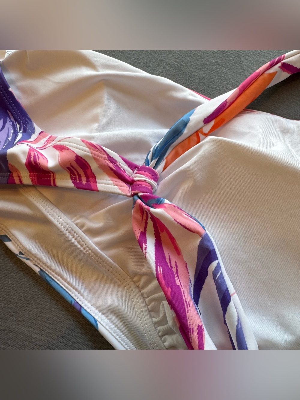 NWT: Cupshe Women’s Tropical Asymmetrical Cutout One Piece Swimsuit Size L - Picture 8 of 11